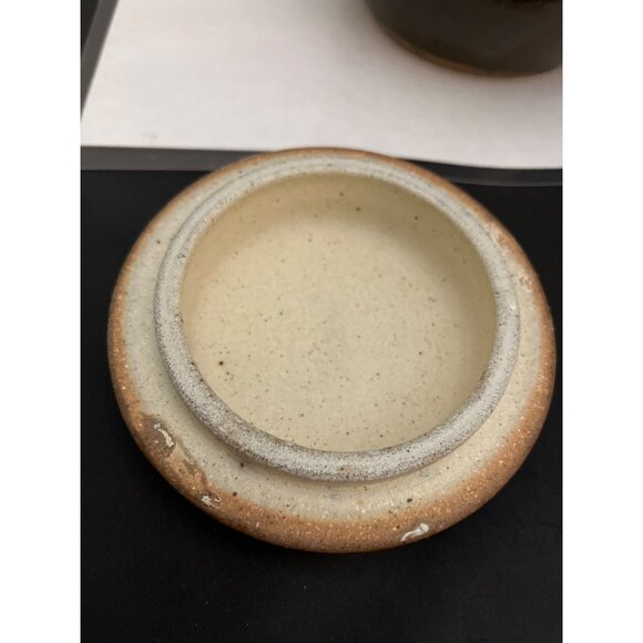 Bill Beisser Glazed Stoneware Pottery Jar With Lid, Signed, 81/4” - Picture 7 of 12